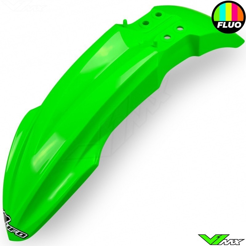 UFO Front Fender Neon Green - Kawasaki KX85