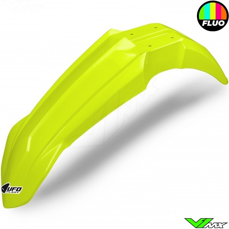 UFO Front Fender Neon Yellow - Yamaha WR250F WR450F YZ125 YZ250 YZF250 YZF450