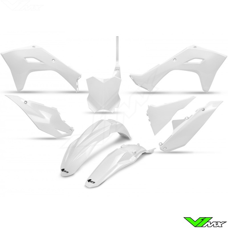 UFO Plastic Kit White - Kawasaki KXF450