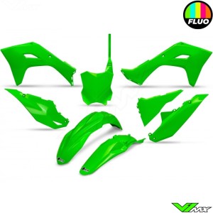 UFO Plastic Kit Neon Green - Kawasaki KXF450