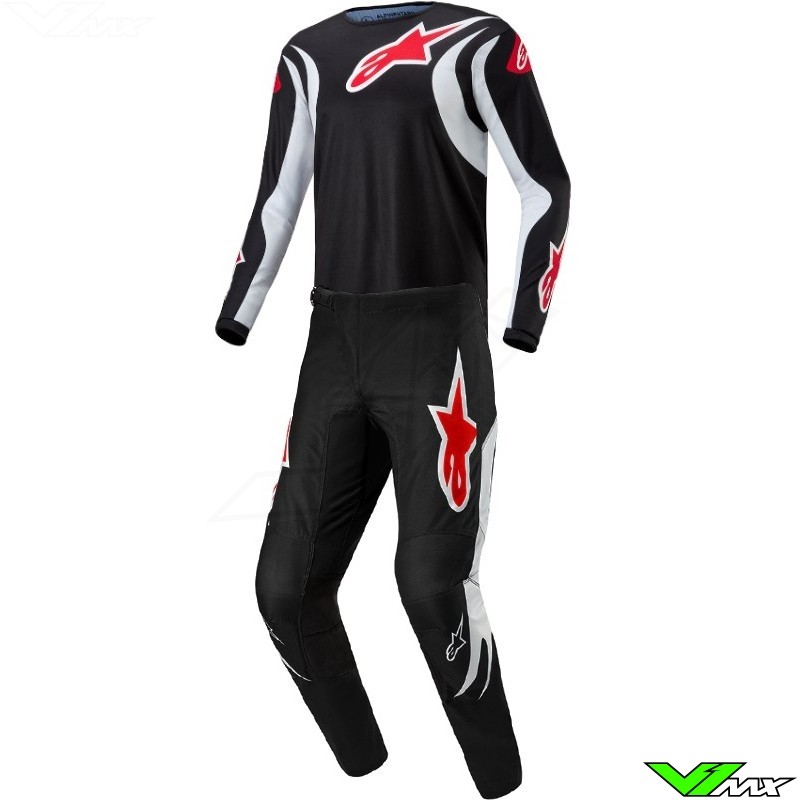 Alpinestars Fluid Lucent 2024 Crosspak - Zwart / Wit (36/L/XL)