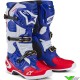 Alpinestars Tech 10 Limited Edition MX Red Bud Crosslaarzen - Fel Rood / Donker Blauw / Wit