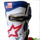 Alpinestars Tech 10 Limited Edition MX Red Bud Motocross Boots - Bright Red / Dark Blue / White