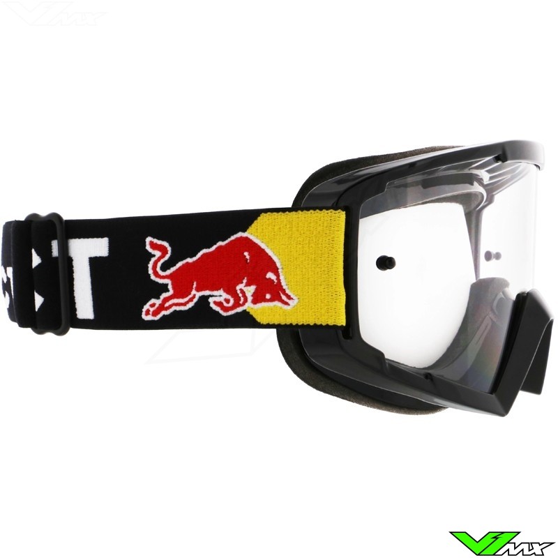 Red Bull Spect Whip Motocross Goggle - Black / Clear Lens