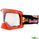 Red Bull Spect Strive Motocross Goggle - Black / Orange / Clear Lens