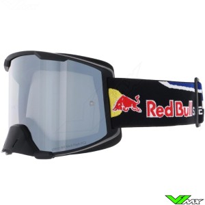 Red Bull Spect Strive Motocross Goggle - Black / Blue / Dark Lens