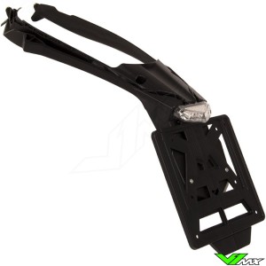 Rtech Taillight and License Plate Holder Black - KTM 250EXC 250EXC-F 300EXC 350EXC-F 450EXC 500EXC