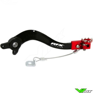 RFX Pro Brake Pedal Flexi Tip Black / Red - KTM Husqvarna GasGas