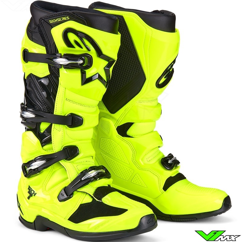 Alpinestars Tech 7 Crosslaarzen - Fluo Geel