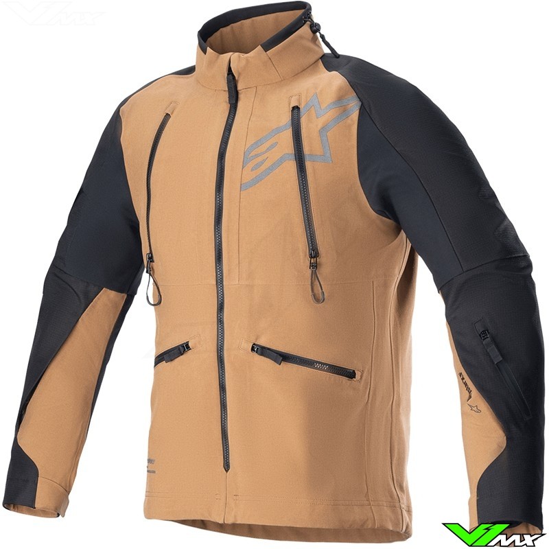 Alpinestars Hyde XT Drystar XF Adventure Motorcycle Jacket - Sand / Black