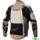 Alpinestars Halo Drystar Adventure Motorcycle Jacket - Dark Khaki / Sand / Fluo Yellow