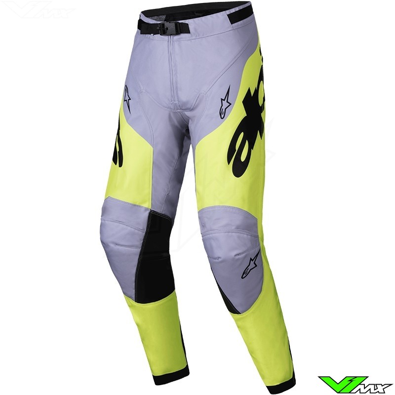 Alpinestars Racer Veil 2025 Crossbroek - Grijs / Fluo Geel