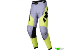 Alpinestars Racer Veil 2025 Crossbroek - Grijs / Fluo Geel