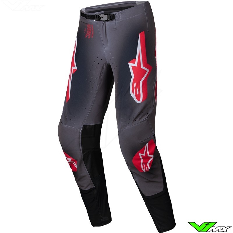 Alpinestars Supertech Lipan 2025 Crossbroek - Smoke / Fel Rood