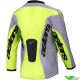 Alpinestars Racer Veil Mini 2025 Kinder Cross shirt - Grijs / Fluo Geel