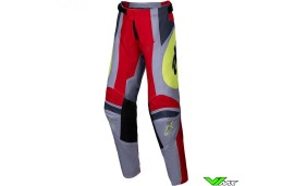 Alpinestars Racer Melt 2025 Kinder Crossbroek - Fel Rood / Grijs