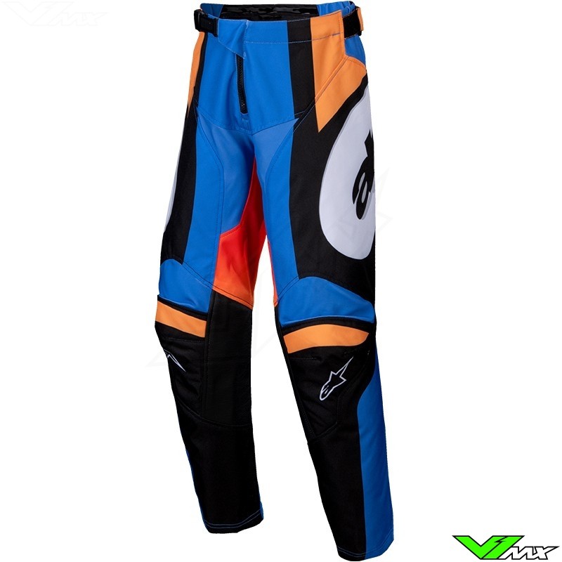 Alpinestars Racer Melt 2025 Kinder Crossbroek - Oranje / Blauw