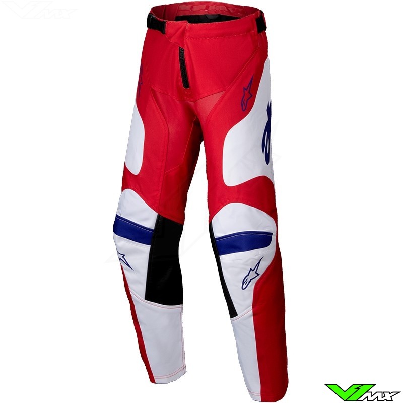 Alpinestars Racer Veil 2025 Kinder Crossbroek - Fel Rood / Wit