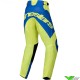 Alpinestars Racer Veil 2025 Kinder Crossbroek - Fluo Geel / Blauw