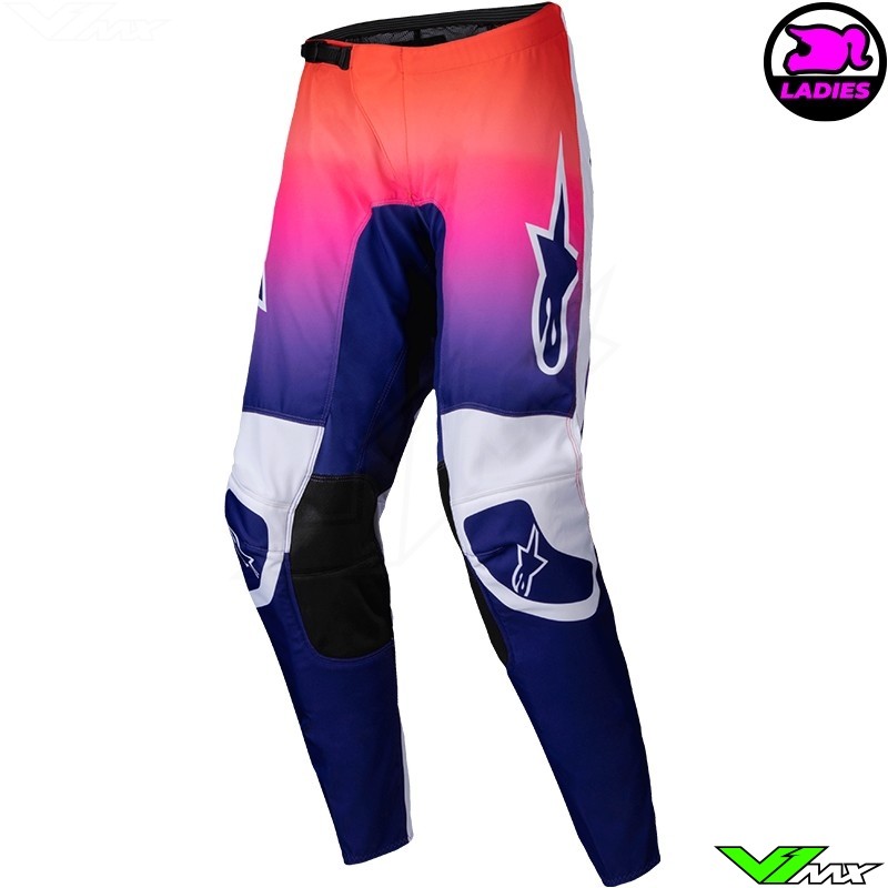 Alpinestars Fluid Stella Worx 2025 Crossbroek voor Vrouwen - Meerkleurig / Wit