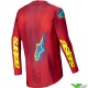 Alpinestars Supertech Maker 2025 Cross shirt - Fel Rood / Fluo Geel