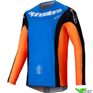 Alpinestars Techstar Melt 2025 Motocross Jersey - Orange / Blue