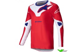 Alpinestars Racer Veil 2025 Cross shirt - Fel Rood / Wit