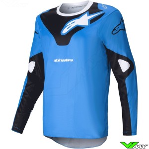 Alpinestars Racer Veil 2025 Motocross Jersey - Blue / Black