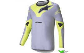 Alpinestars Racer Veil 2025 Cross shirt - Grijs / Fluo Geel