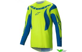 Alpinestars Fluid Haul 2025 Cross shirt - Fluo Geel / Blauw