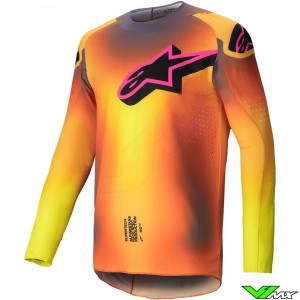 Alpinestars Supertech Lipan 2025 Motocross Jersey - Yellow / Pink