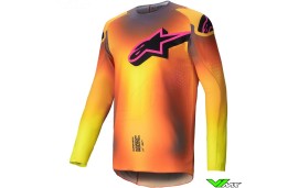 Alpinestars Supertech Lipan 2025 Cross shirt - Geel / Roze