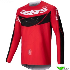 Alpinestars Techstar Dreem 2025 Motocross Jersey - Bright Red