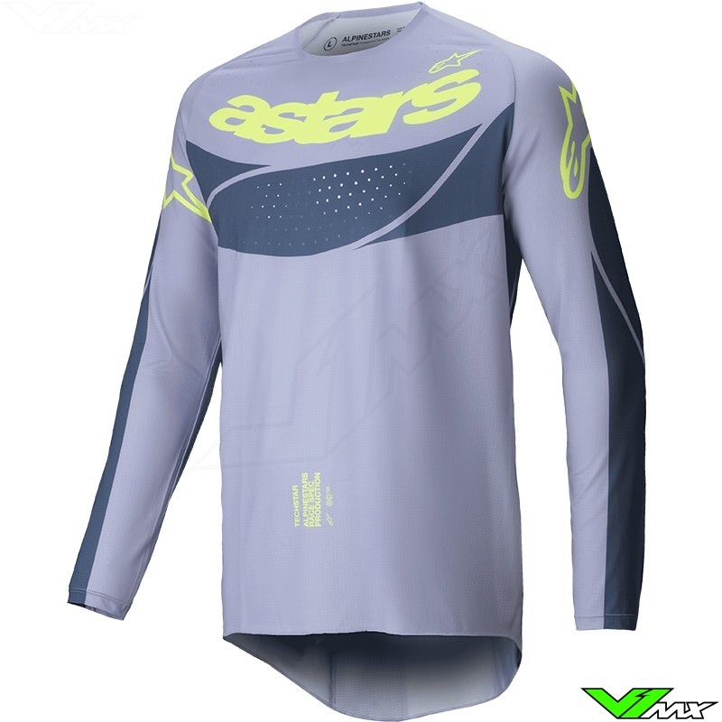 Alpinestars Techstar Dreem 2025 Cross shirt - Grijs / Fluo Geel