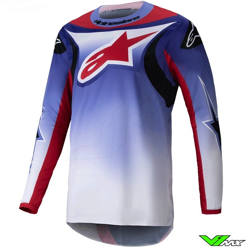 Alpinestars Fluid Worx 2025 Cross shirt - Paars / Fel Rood