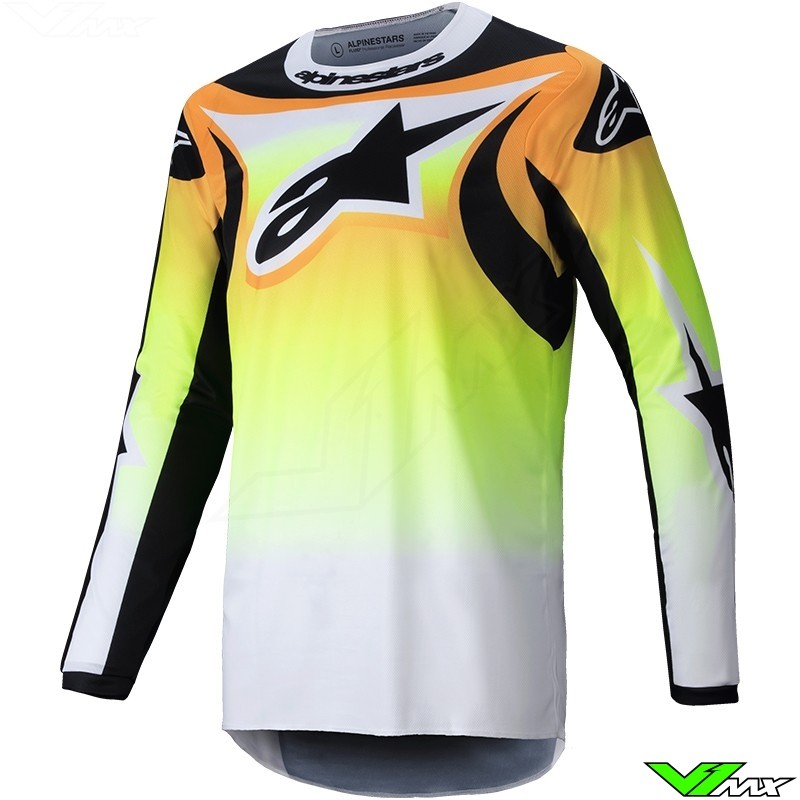 Alpinestars Fluid Worx 2025 Cross shirt - Geel / Zwart