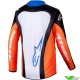 Alpinestars Racer Melt 2025 Kinder Cross shirt - Oranje / Blauw