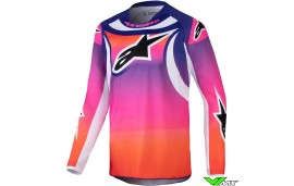 Alpinestars Racer Wurx 2025 Kinder Cross shirt - Meerkleurig / Wit