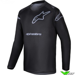 Alpinestars Racer Graphite 2025 Youth Motocross Jersey - Black / Grey