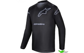 Alpinestars Racer Graphite 2025 Kinder Cross shirt - Zwart / Grijs