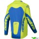 Alpinestars Racer Veil 2025 Kinder Cross shirt - Fluo Geel / Blauw