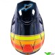 Alpinestars SM-10 Troy Lee Designs Crosshelm - Blauw / Oranje / Geel / Rood