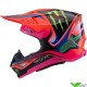 Alpinestars SM-10 Deegan Crosshelm - Fluo Oranje / Paars / Fluo Roze