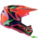 Alpinestars S-M3 Deegan Kinder Crosshelm - Fluo Oranje / Paars / Fluo Roze