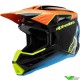 Alpinestars S-M3 Fray Kinder Crosshelm - Zwart / Oranje / Fluo Geel