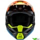 Alpinestars S-M3 Fray Kinder Crosshelm - Zwart / Oranje / Fluo Geel