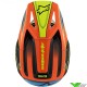 Alpinestars S-M3 Fray Kinder Crosshelm - Zwart / Oranje / Fluo Geel