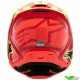 Alpinestars S-M3 Fray Kinder Crosshelm - Rood / Fluo Geel