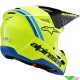 Alpinestars S-M3 Radium Kinder Crosshelm - Fluo Geel / Blauw