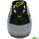 Alpinestars S-M3 Radium Kinder Crosshelm - Grijs / Fluo Geel / Mat